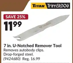 Princess Auto 7 in. U-Notched Remover Tool offer