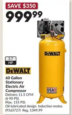 Princess Auto 60 Gallon Stationary Electric Air Compressor offer