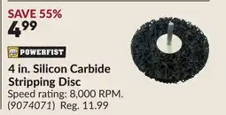 Princess Auto 4 in. Silicon Carbide Stripping Disc offer
