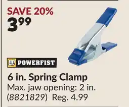 Princess Auto 6 in. Spring Clamp offer