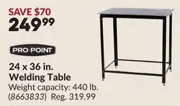 Princess Auto PRO POINT 24 x 36 in. Welding Table offer