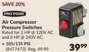 Princess Auto Air Compressor Pressure Switches offer