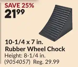 Princess Auto 10-1/4 x 7 in. Rubber Wheel Chock offer