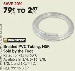 Princess Auto Braided PVC Tubing, NSF, Sold by the Foot offer