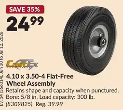 Princess Auto 4.10 x 3.50-4 Flat-Free Wheel Assembly offer