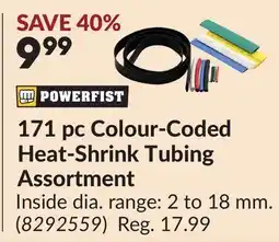 Princess Auto 171 pc Colour-Coded Heat-Shrink Tubing Assortment offer