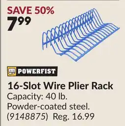 Princess Auto 16-Slot Wire Plier Rack offer