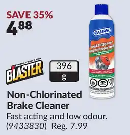 Princess Auto Non-Chlorinated Brake Cleaner offer