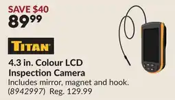 Princess Auto TITAN 4.3 in. Colour LCD Inspection Camera offer
