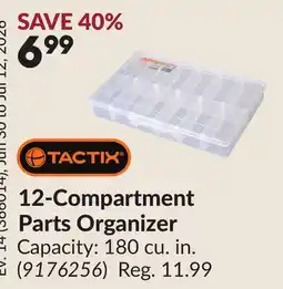 Princess Auto 12-Compartment Parts Organizer offer