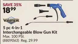 Princess Auto 5 pc 4-in-1 Interchangeable Blow Gun Kit offer