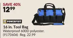 Princess Auto 16 in. Tool Bag offer