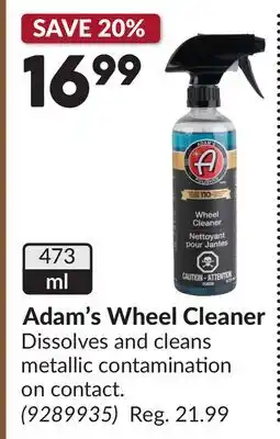 Princess Auto Adam's Wheel Cleaner offer
