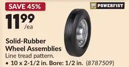 Princess Auto Solid-Rubber Wheel Assemblies offer