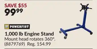 Princess Auto 1,000 lb Engine Stand offer