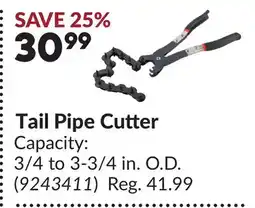 Princess Auto Tail Pipe Cutter offer
