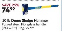 Princess Auto 10 Ib Demo Sledge Hammer offer