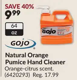 Princess Auto Natural Orange Pumice Hand Cleaner offer