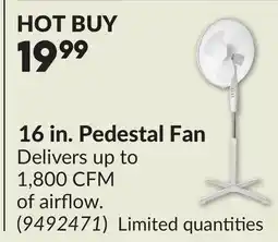 Princess Auto 16 in. Pedestal Fan offer