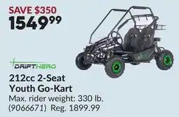 Princess Auto 212cc 2-seat youth go-kart offer