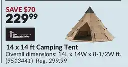 Princess Auto 14 x 14 ft Camping Tent offer