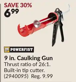 Princess Auto 9 in. Caulking Gun offer