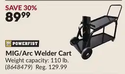 Princess Auto MIG Arc Welder Cart offer