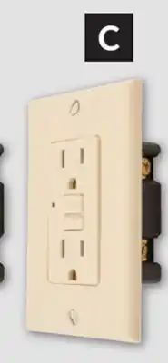 Princess Auto Light Almond 15A 125V GFCI Duplex Outlet Receptacles offer