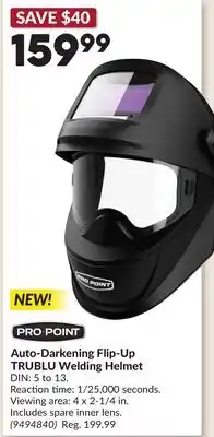 Princess Auto Auto-Darkening Flip-Up TRUBLU Welding Helmet offer