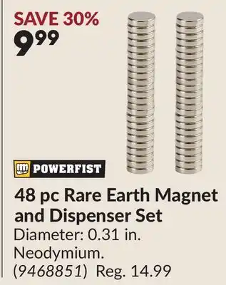 Princess Auto 48 pc Rare Earth Magnet and Dispenser Set offer