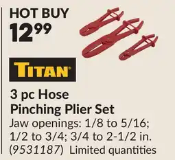 Princess Auto 3 pc Hose Pinching Plier Set offer