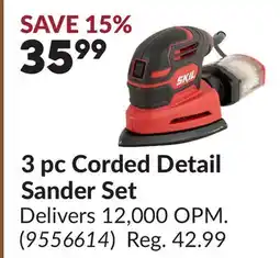 Princess Auto 3 pc Corded Detail Sander Set offer