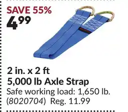 Princess Auto 2 in. x 2 ft 5,000 lb Axle Strap offer