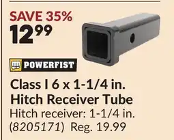 Princess Auto Class I 6 x 1-1/4 in. Hitch Receiver Tube offer