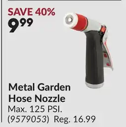 Princess Auto Metal Garden Hose Nozzle offer