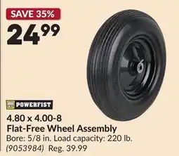 Princess Auto 4.80 x 4.00-8 Flat-Free Wheel Assembly offer