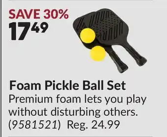 Princess Auto Foam Pickle Ball Set offer
