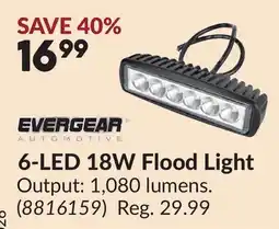 Princess Auto 6-LED 18W Flood Light offer