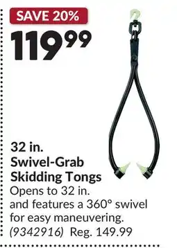 Princess Auto 32 in. Swivel-Grab Skidding Tongs offer