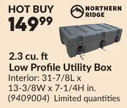 Princess Auto 2.3 cu. ft Low Profile Utility Box offer