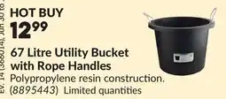 Princess Auto 67 Litre Utility Bucket with Rope Handles offer