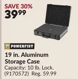 Princess Auto 19 in. Aluminum Storage Case offer