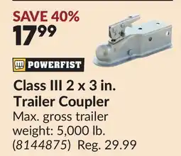 Princess Auto Class III 2 x 3 in. Trailer Coupler offer