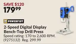 Princess Auto 2-Speed Digital Display Bench-Top Drill Press offer