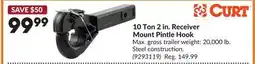 Princess Auto 10 Ton 2 in. Receiver Mount Pintle Hook offer
