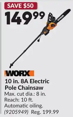 Princess Auto 10 in. 8A Electric Pole Chainsaw offer