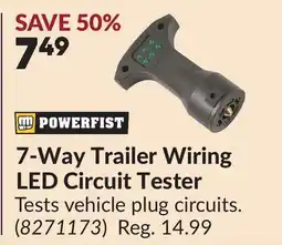 Princess Auto 7-Way Trailer Wiring LED Circuit Tester offer