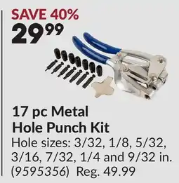 Princess Auto 17 pc Metal Hole Punch Kit offer
