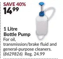 Princess Auto 1 Litre Bottle Pump offer