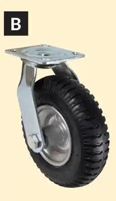 Princess Auto 8 in. Pneumatic Casters offer